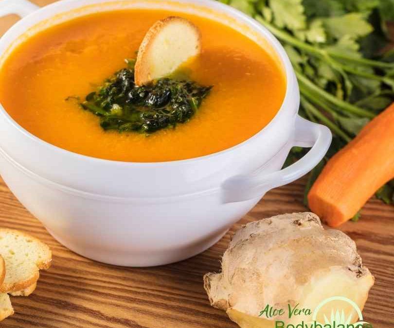 Karottensuppe mit Ingwer